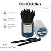 Ручка шариковая автомат. 0,38 мм PointClick.BLACK, СИНЯЯ