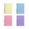 Тетрадь А6 80 листов в клетку пластиковая обложка на спирали ErichKrause Pastel, MIX-PACK