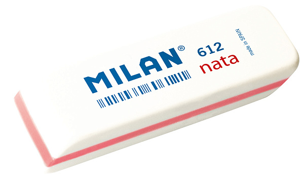 Ластик Milan, скошенный 612 7,8 х 2,3 х 1,2 см .