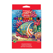Карандаши 18 цв. ArtBerry® деревянные, шестигранные, грифель 3 мм,