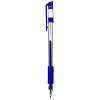 Ручка гелевая 0,5 мм Hatber Test Синяя с резиновым грипом, в картонной коробке 12шт