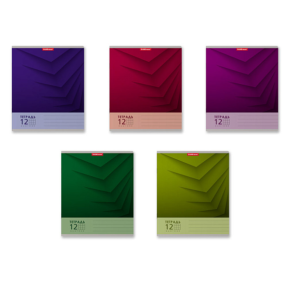 Тетрадь 12 л. кл. "Duotone Next" ассорти, ErichKrause  (в плёнке по 10 шт.)_MIX-PACK