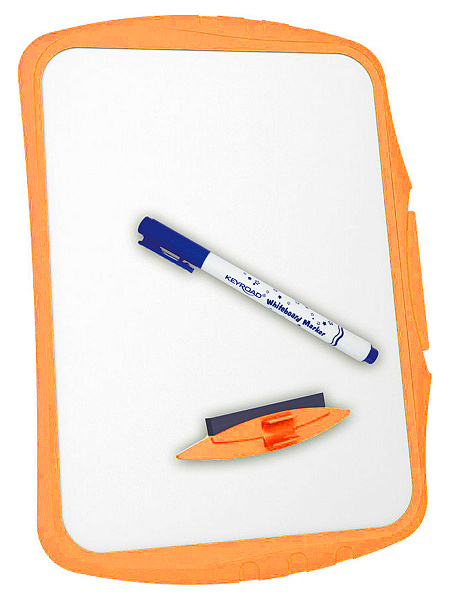 Набор KEYROAD: белая маркерная доска 29X20.5X0.4см, маркер, губка, ассорти, европодвес