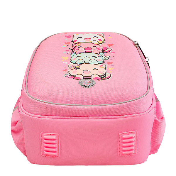 Рюкзак школьный с картхолдером на держателе (/2 розовый)