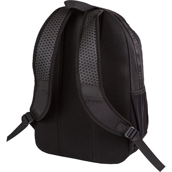 Рюкзак подростковый "deVENTE. TOTAL BLACK" 44x31x20 см 650 г, текстильный, 1 отд. на молнии, вентилируемая спинка и уплотненные лямки