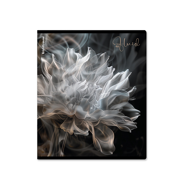 Тетрадь 48 л. кл. "Fluid", ламинация soft-touch+выборочный УФ-л ErichKrause 