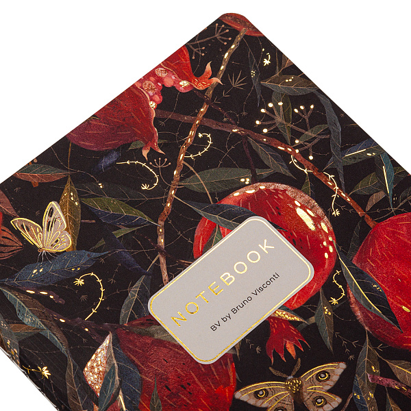 Тетрадь BV А5 40 л. лин. Bruno Visconti "FLORA.ГРАНАТ"