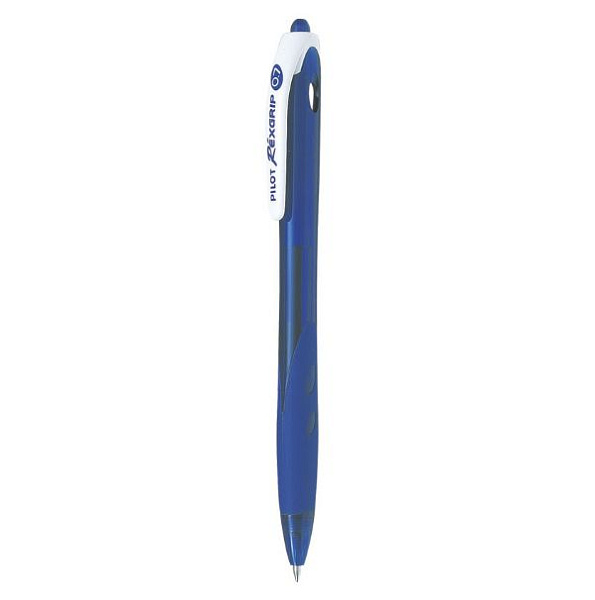 Ручка шариковая автомат. 0,7 мм Pilot Rexgrip, СИНЯЯ, с грипом, чернила на масляной основе 064554