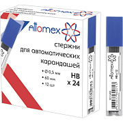 Грифели 0,5 мм HB "Attomex" для автомат.карандашей , 12 шт в пластиковом боксе