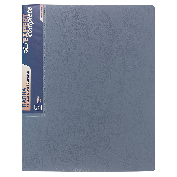 Папка 80ф "Expert Complete" Premier A4 700 мкм 25 мм волокно серый new
