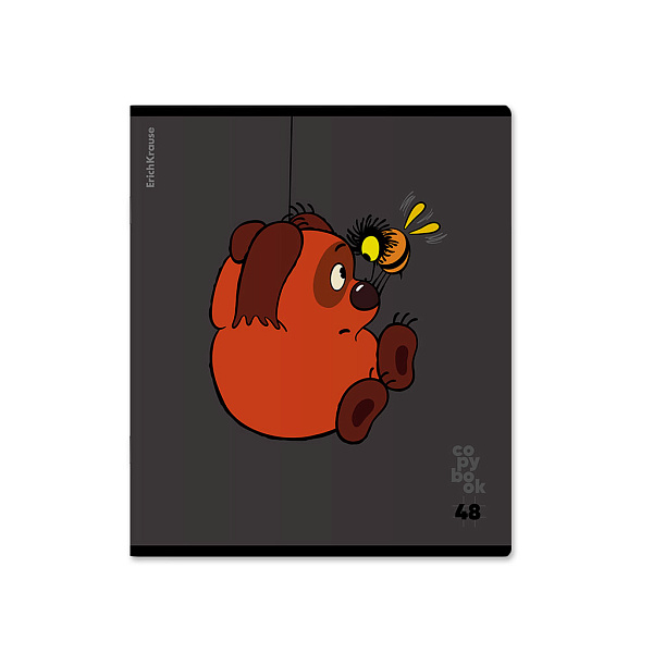 Тетрадь 48 л. кл. "Винни-Пух" выборочный УФ-лак ErichKrause _MIX-PACK