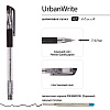 Ручка шариковая 0,7 мм "UrbanWrite" С ЧЕРНИЛАМИ НА МАСЛЯНОЙ ОСНОВЕ ЧЕРНАЯ