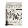 Набор линеров "SKETCH&ART" ЧЕРНОГО ЦВЕТА, 9 штук