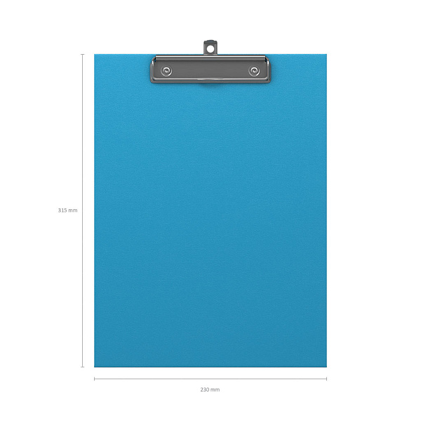 Планшет с зажимом А4 ErichKrause Neon, голубой