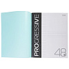Тетрадь 48 листов в линию, пластиковая обложка "PROGRESSIVE", 60-65г/кв.м, бирюзовая