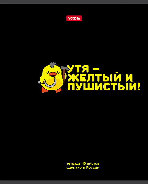 Тетрадь 48 л. кл. "УтяКря" 65г/кв.м выб лак 5 диз.в блоке скругл.углы