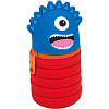 Пенал "deVENTE. Monster" 20,5x6,5x6,5 см, фигурный, силиконовый, на молнии, увеличивающийся, персиковый