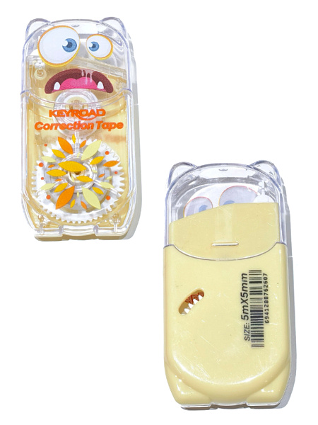 Корректир. лента 5мм х 5м KEYROAD Mini ассорти, в дисплее,