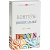 Набор контуров  4 цв 18 мл DECOLA цветные  универс. (желтый, красный, синий, зеленый)