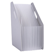 Лоток вертикальный Deli для бумаг A4 серый полипропилен