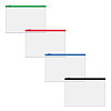 Папка на молнии С6 Zip-пакет ErichKrause Fizzy Clear c цветной молнией, прозрачный, пластик.,ассорти