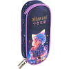 Пенал "deVENTE. Chiisana Hoshi" 21x8x5 см, овальный для 50 предметов, с внутренним органайзером-створкой, плотный износостойкий полиэстер с водоотталкивающей пропиткой, на молнии