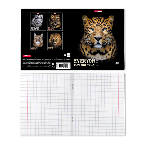 Тетрадь 48 л. кл. "Strong and Brave" матовая ламинация ErichKrause