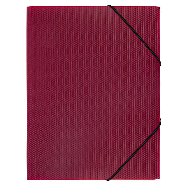 Папка на резинке А4 "Expert Complete" PRISMA 600 мкм  35 мм рубиновый