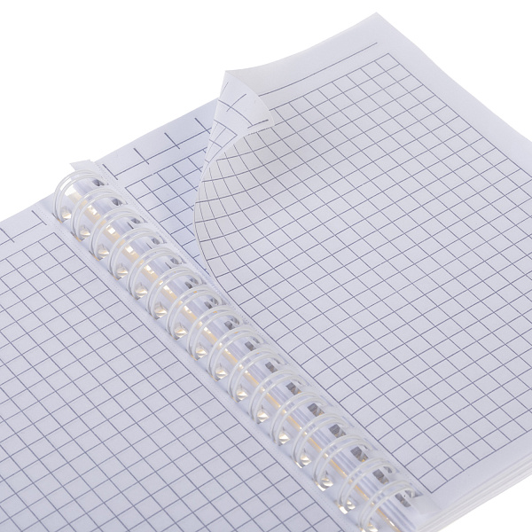 Записная книжка А6 80 листов клетка на гребне "Чернильное небо" 80г/кв.м перфорация на отрыв Обл. мел.картон ламинация СОФТ ТАЧ НЬЮТОН ПАСТЕЛЬ