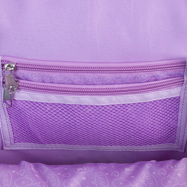 Рюкзак Hatber PRIMARY SCHOOL -ЕДИНОРОГ-ПРИНЦЕССА- 38,5Х26Х17СМ полиэстер светоотраж. 2 отделения 2 кармана и 1 потайной на спинке