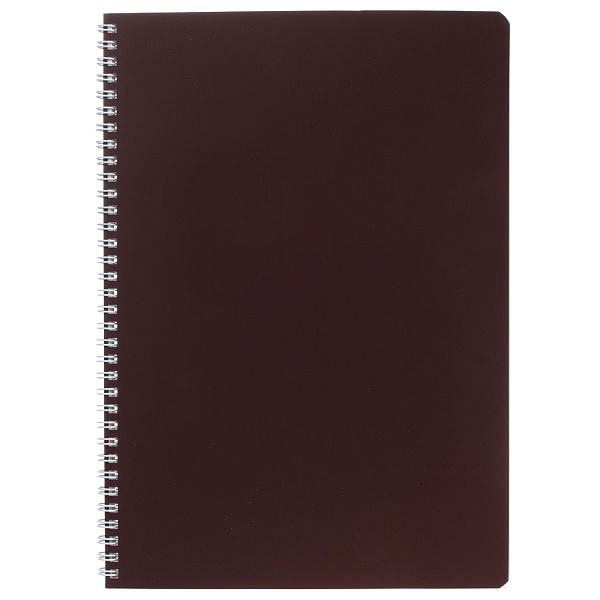 Тетрадь А4 96 л. кл. на гребне "SoloMatte" - Каштановый мед" 60-65г/кв.м перфорация на отрыв ламинац.SOFT-TOUCH