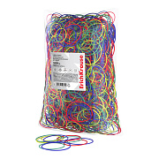 Канцелярские резинки для денег ErichKrause диаметр 40 мм, 60 мм/длина 60 мм,100 мм, ассорти (в пакете по 1 кг.)