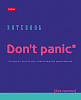 Тетрадь 80 л. кл. "Don't panic"  65г/кв.м выб лак на скобе 