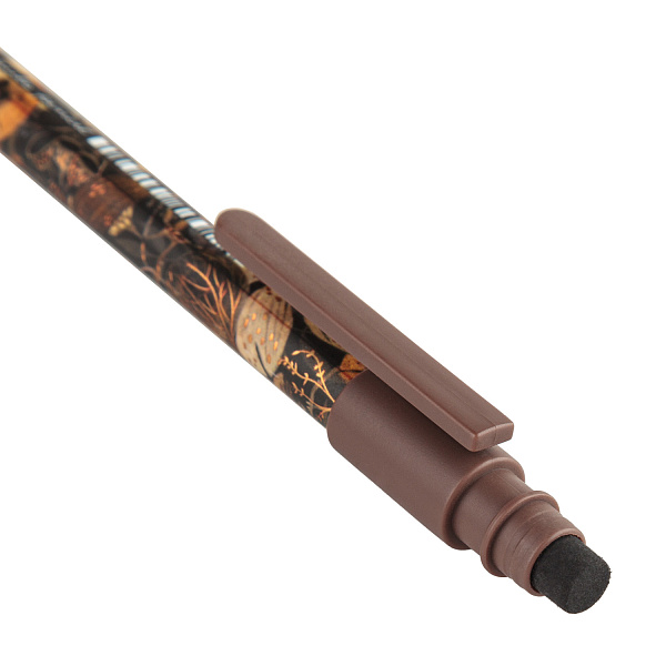 Карандаш автомат. 0,7 мм "Flora.Black night" с ластиком