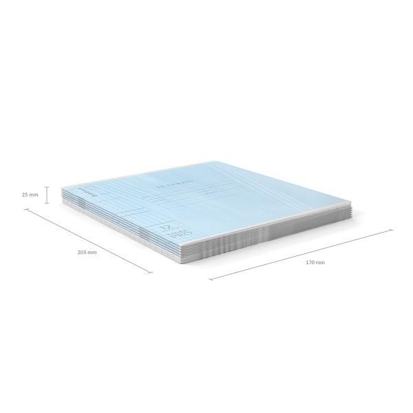 Тетрадь 12 листов в клетку пластиковая обложка ErichKrause Классика CoverPrо glossy, А5+, на скобе MIX-PACK