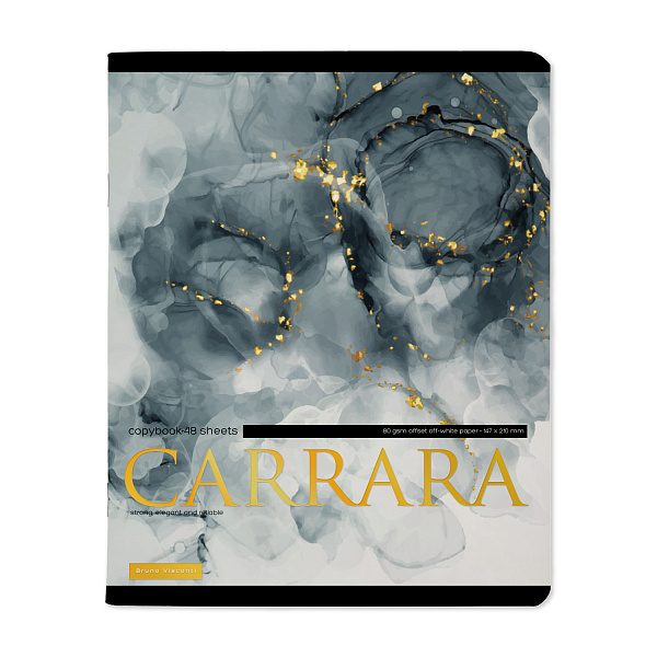Тетрадь 48 л. кл. "CARRARA"