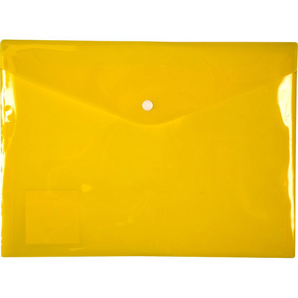 Папка-конверт на кн. А4 "deVENTE. Pastel" 180 мкм, непрозрачная пастельная желтая,  (330x235 мм) индивидуальная маркировка
