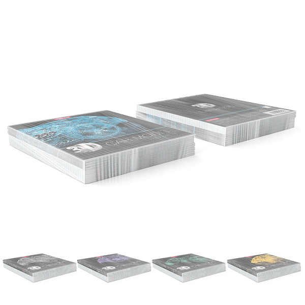 Тетрадь 48 л. кл. "3D Grid", выборочный УФ-лак ErichKrause 