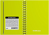 Тетрадь общая с пластиковой обложкой на спирали ErichKrause® Neon, ассорти, А6, 80 листов, клетка, на резинке
