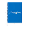 Тетрадь 80 листов в клетку пластиковая обложка на спирали ErichKrause Mirage, синий, A5, 
