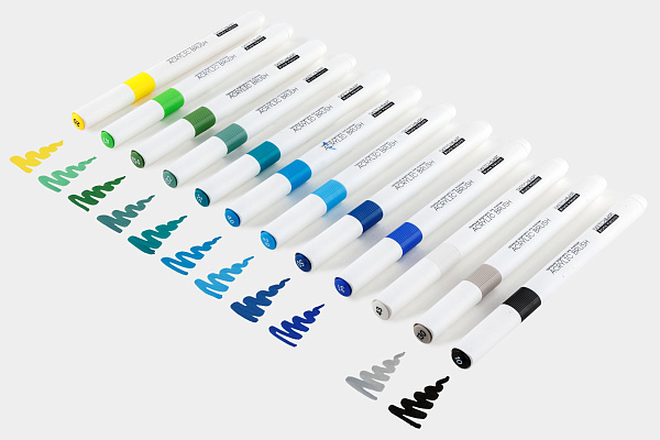 Набор маркеров-кистей акриловых "SKETCH&ART" 24 ЦВ.