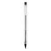 Ручка гелевая 0,5 мм "Attomex", прозрачный корпус с металлическим наконечником, ЧЕРНАЯ