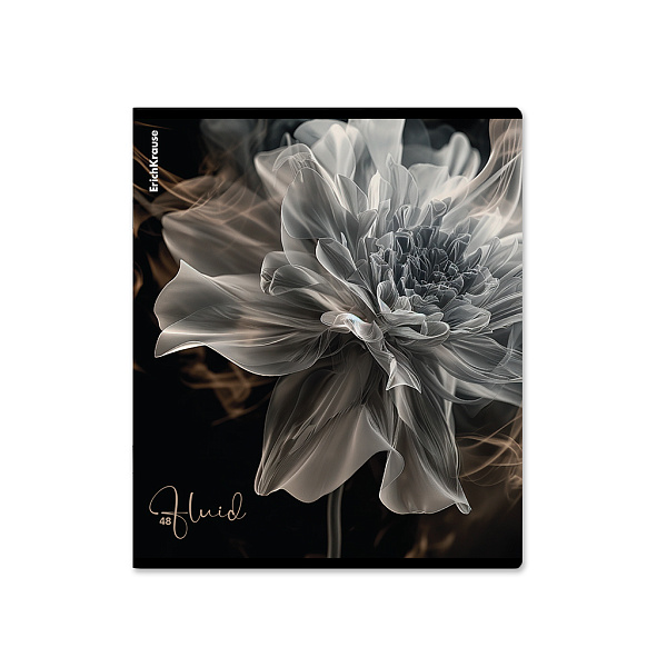 Тетрадь 48 л. кл. "Fluid", ламинация soft-touch+выборочный УФ-л ErichKrause 