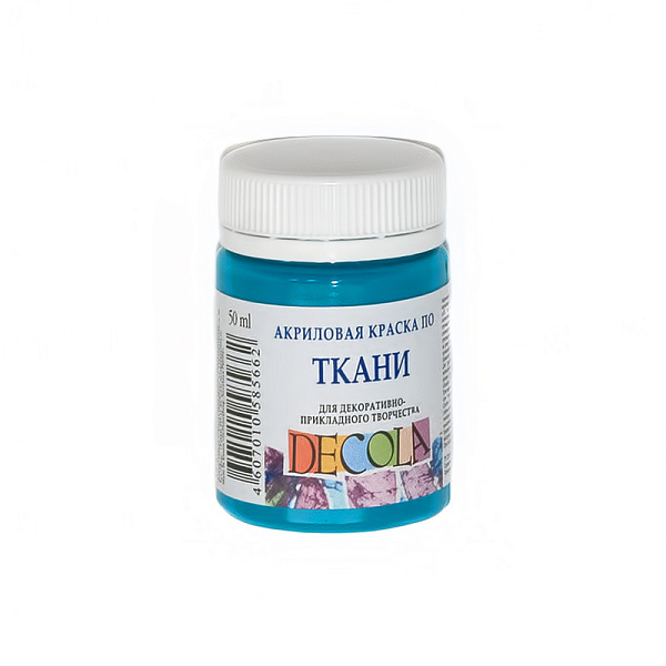 Акрил ткань 50 мл Декола Бирюзовая 