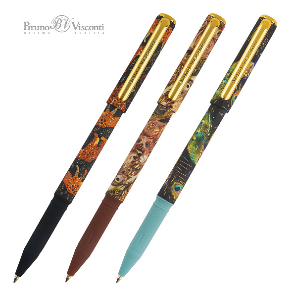 Ручка шариковая 0,7 мм "FAUNA" МАСЛО, СИНЯЯ