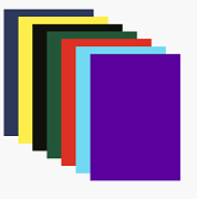 Картон бархат. A4 7 цв. 7 л. "deVENTE" 230 г/м², пластиковый пакет с европодвесом