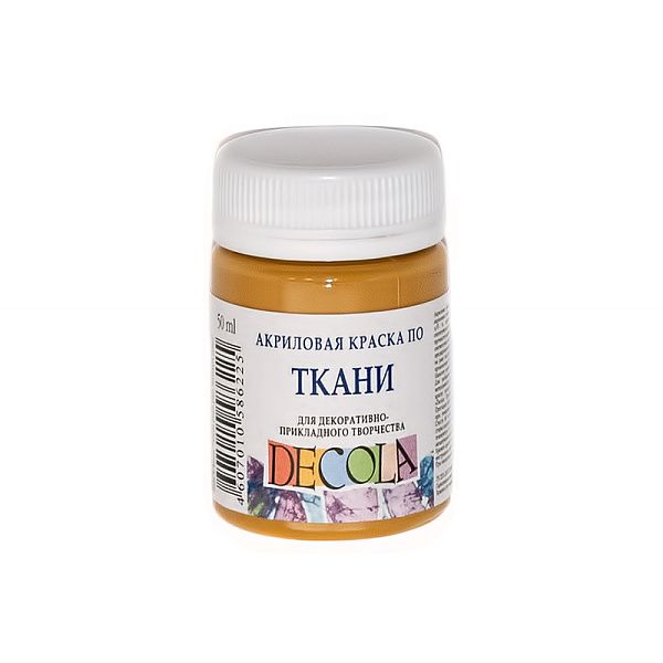 Акрил ткань 50 мл Декола Охра светлая