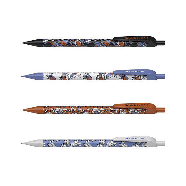 Карандаш автомат. 0,5 мм ErichKrause Tulips НВ (в тубусе)