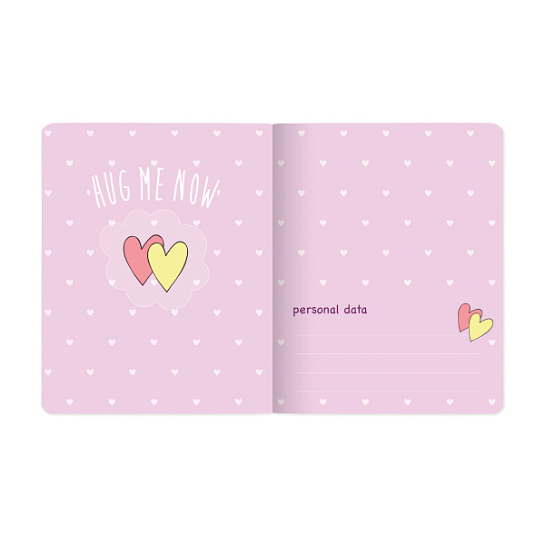 Тетрадь 48 л. кл. "ОБНИМАШКИ" 5 ВИДОВ