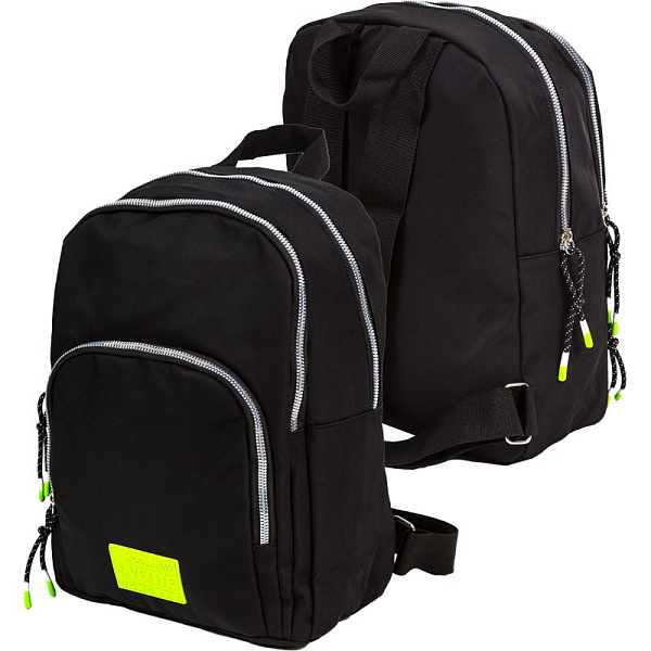 Рюкзак "deVENTE. Modern Concept" подростковый 34x25x14 см (12 л) вес 300 г, высококачественный нейлон, тракторная серебристая молния, уплотненная спинка и уплотненные лямки, 2 отд. на молнии, 1 передний карман на молнии, внутри уплотненный карман с л